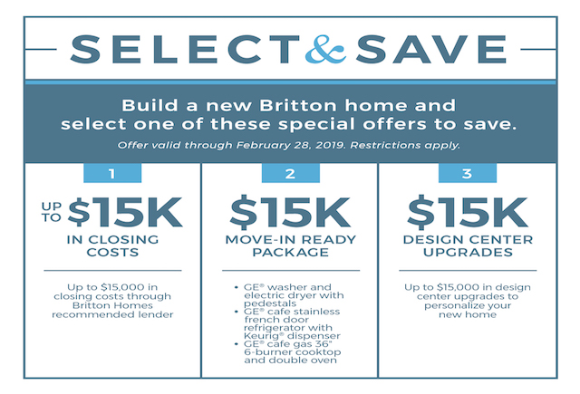 BRITTON HOMES PROMOTION IN CASTLE HILLS SOUTHWEST